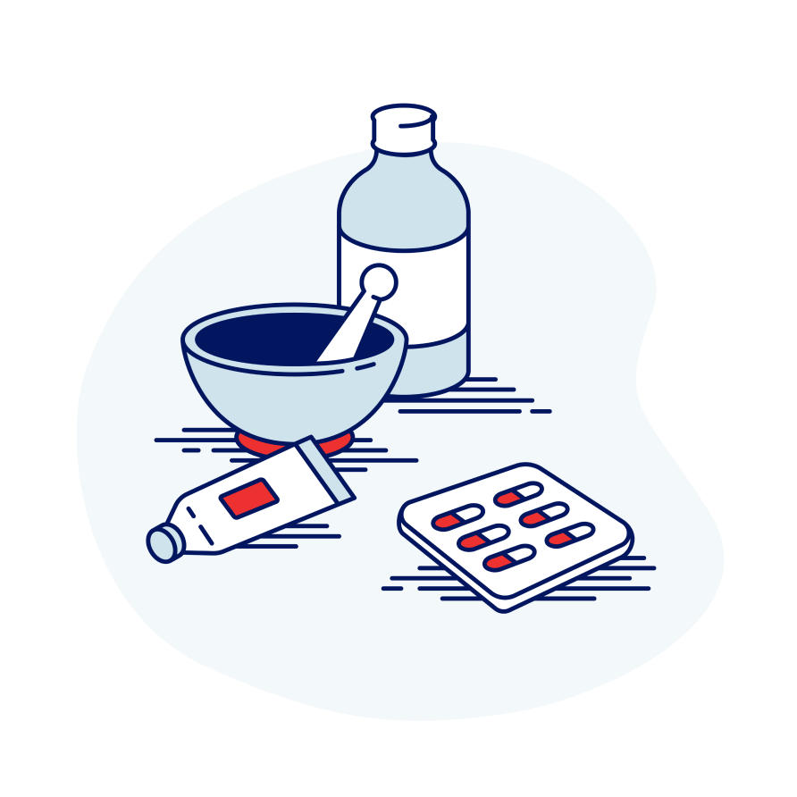 illustration of compounded medications